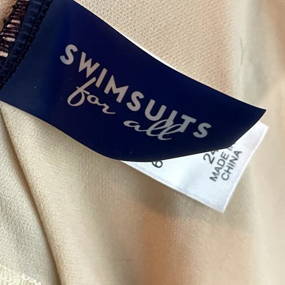 NWT Swimsuits for All One Piece Swimsuit‎ 24 – Pink Floral, Lattice Cut-Outs - Picture 6 of 7